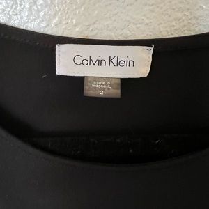 Calvin Klein cut off shoulder dress